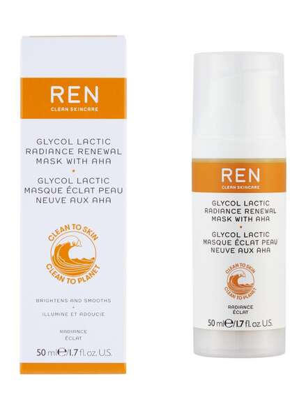 REN Clean Skincare Radiance Glycol Lactic Renewal Mask with AHA