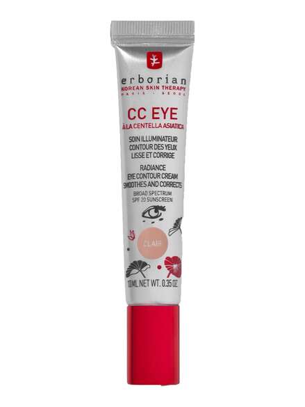 Erborian CC Crème Radiance Eye Contour Cream Smoothes and Corrects SPF 20 Clair