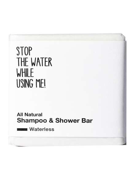 Stop the water while using me! Waterless Shampoo & Shower Bar 