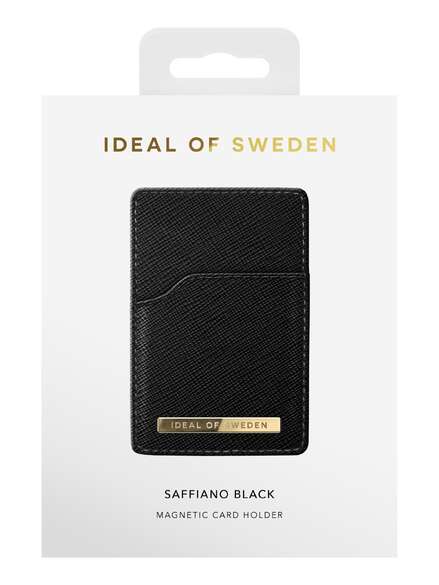 iDeal of Sweden Magnetic Card Holder - Saffiano Black
