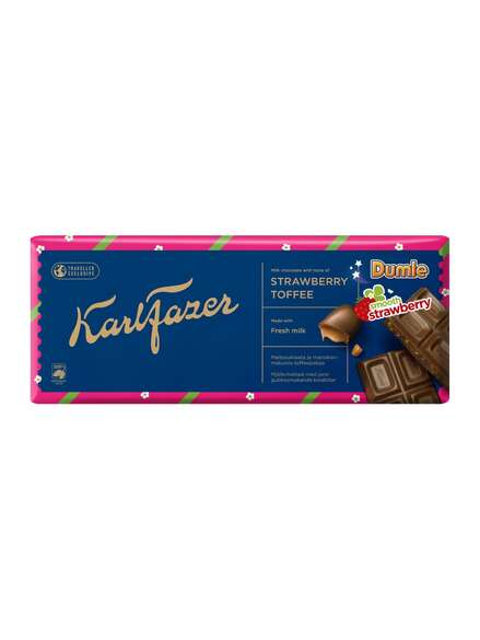 Karls Fazer Dumle Strawberry Chocolate Bar 250g