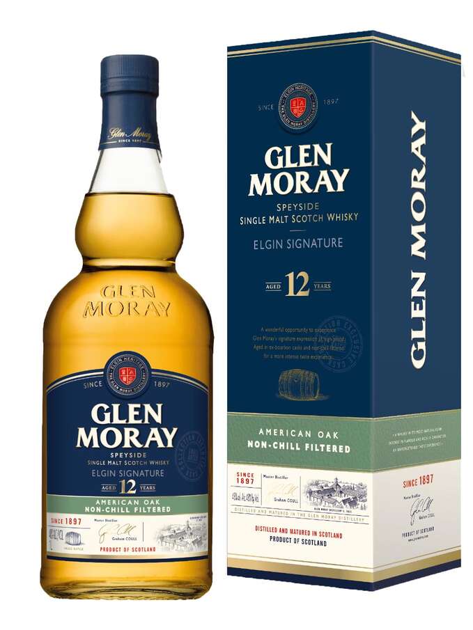 Glen Moray 12 YO Speyside Single Malt Scotch Whisky