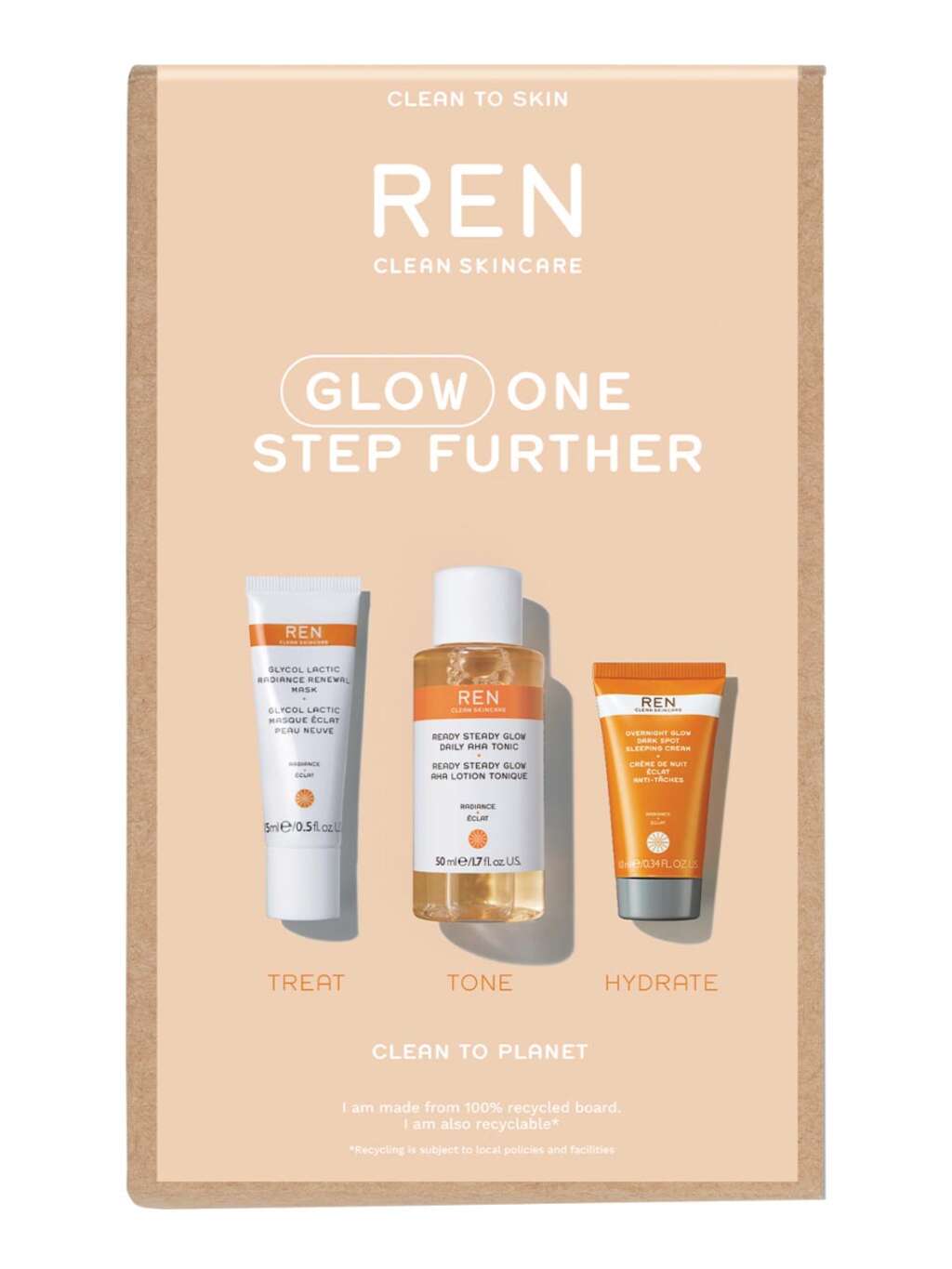 REN Glow One Step Further Radiance Kit